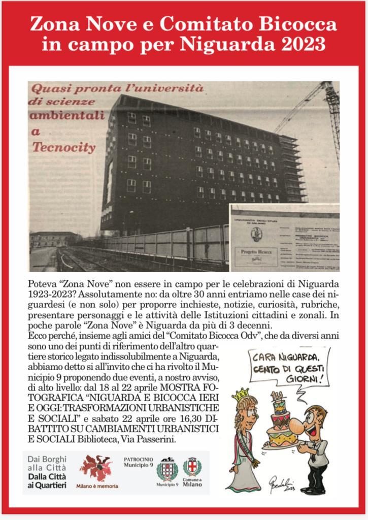 Photographic exhibition “Niguarda and Bicocca yesterday and today, urban and social transformations”