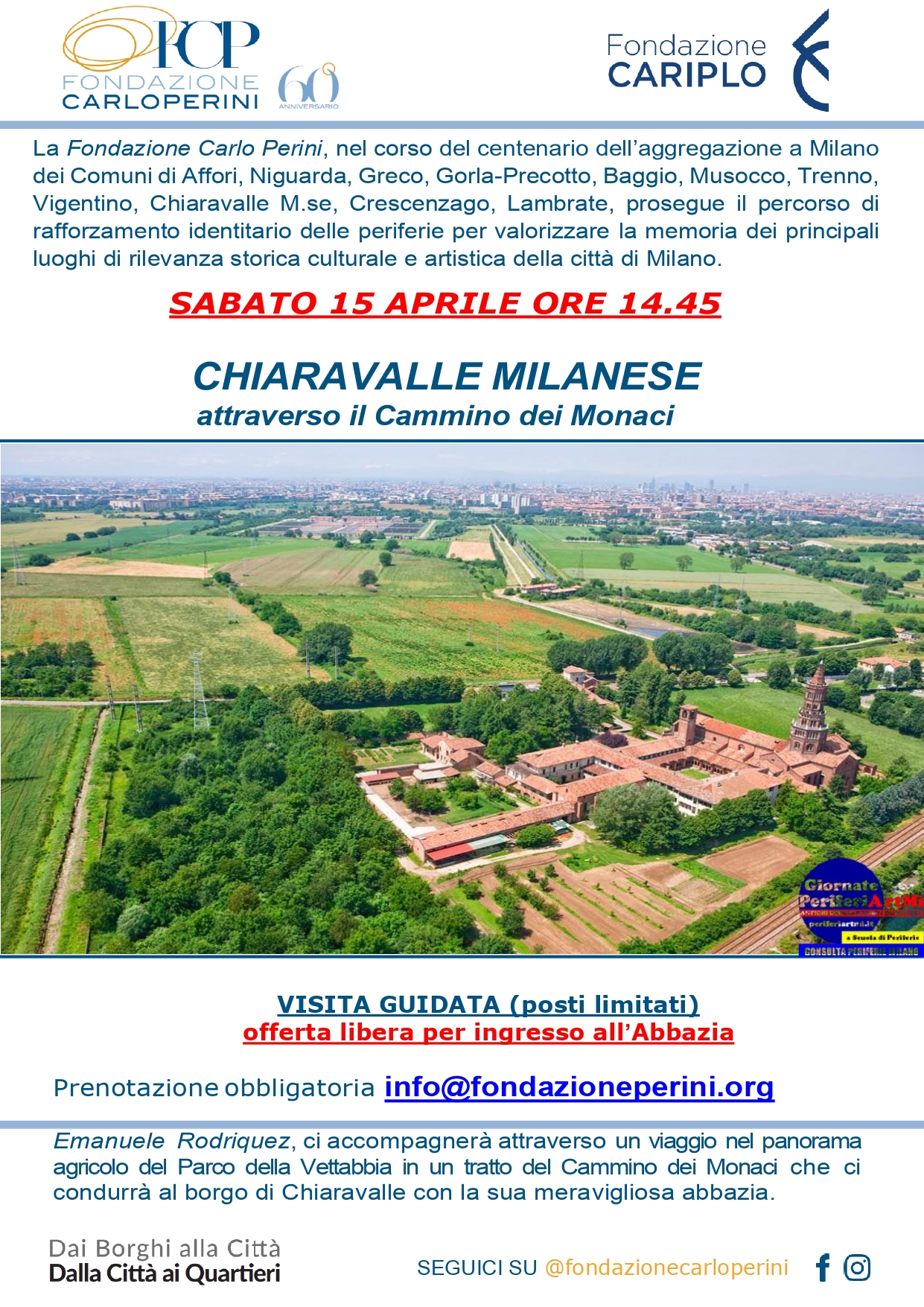 Guided tour of Chiaravalle Milanese - Perini Foundation