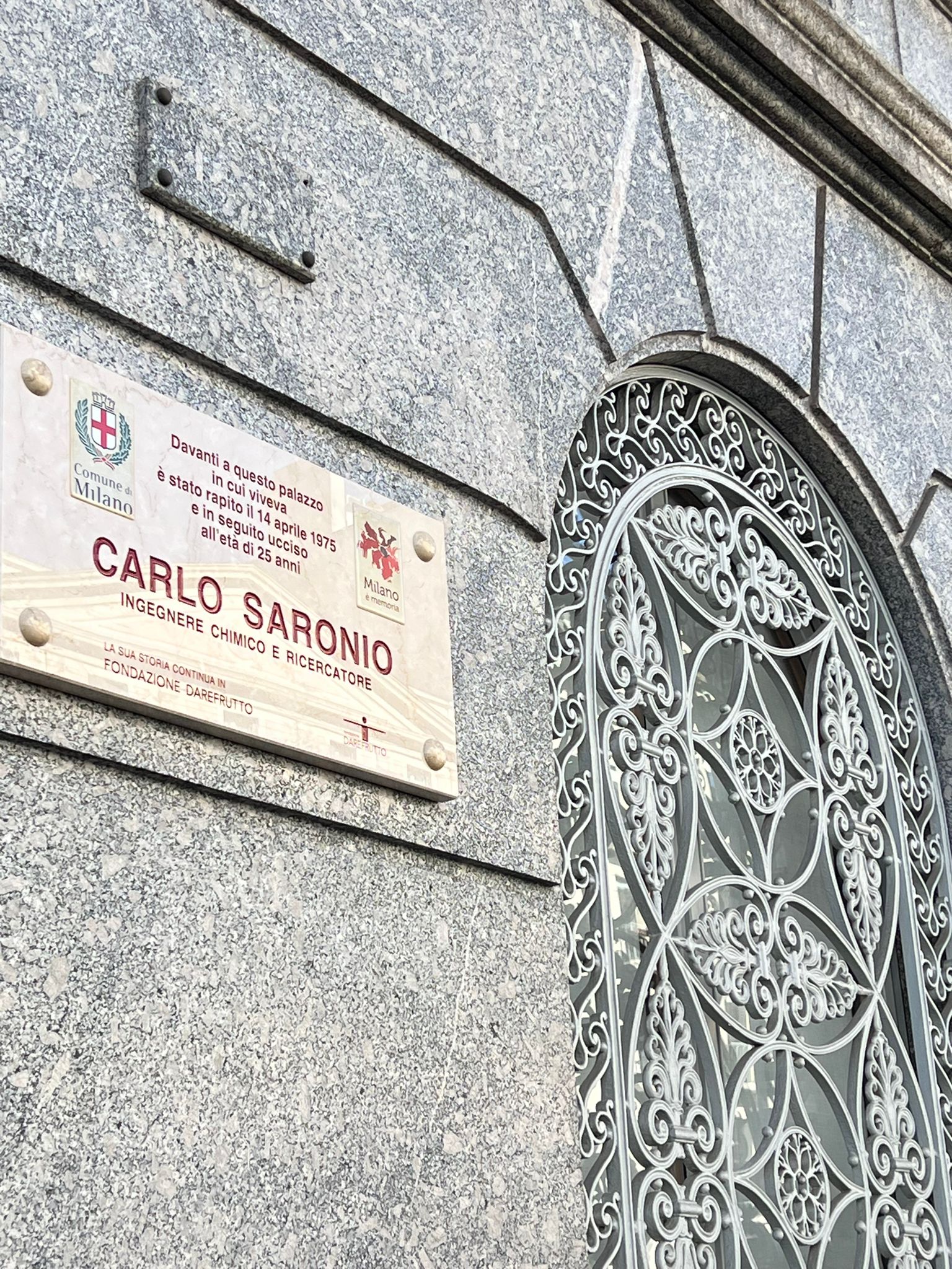Milano ricorda Carlo Saronio