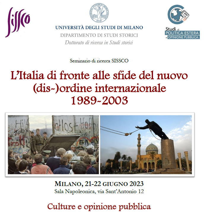 L’Italia di fronte alle sfide del nuovo (dis-)ordine internazionale  1989-2003