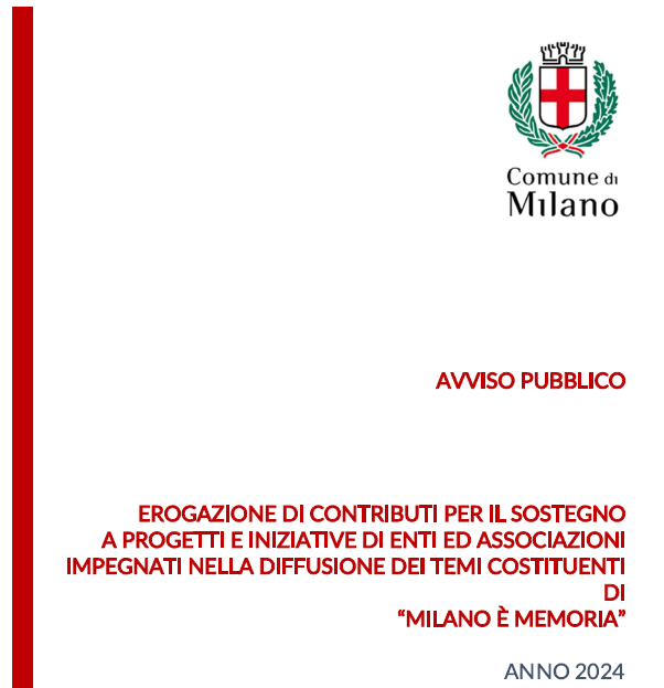 Avviso pubblico contributi "Milano è Memoria" 2024
