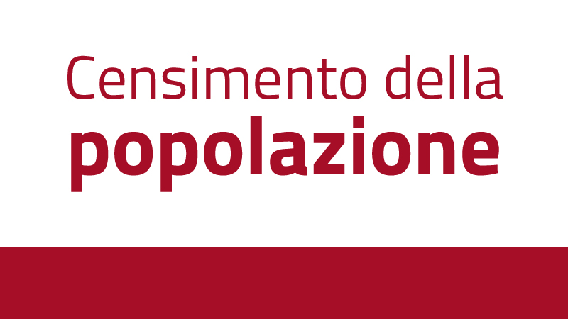 Card con la scritta Censimento della popolazione