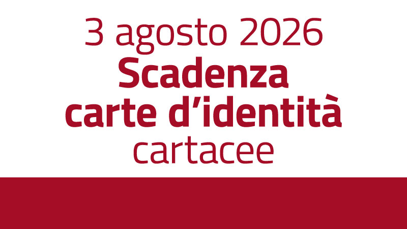 Un'immagine con la scritta "Scadenza carta d'identità cartacea"