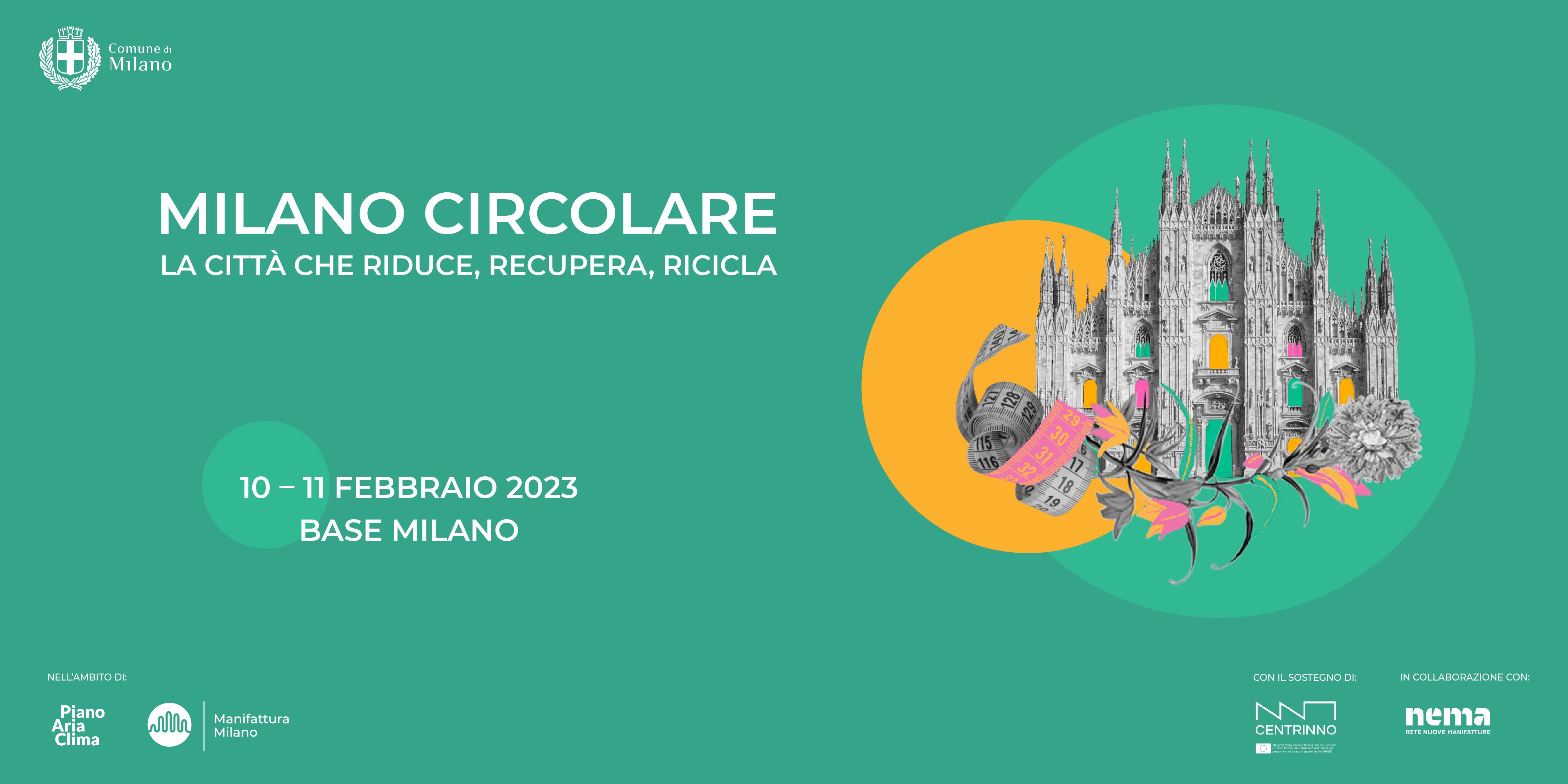 Il 10 e l’11 febbraio, partecipa a MILANO CIRCOLARE:  un evento aperto, dedicato alla moda e al design circolari in città.