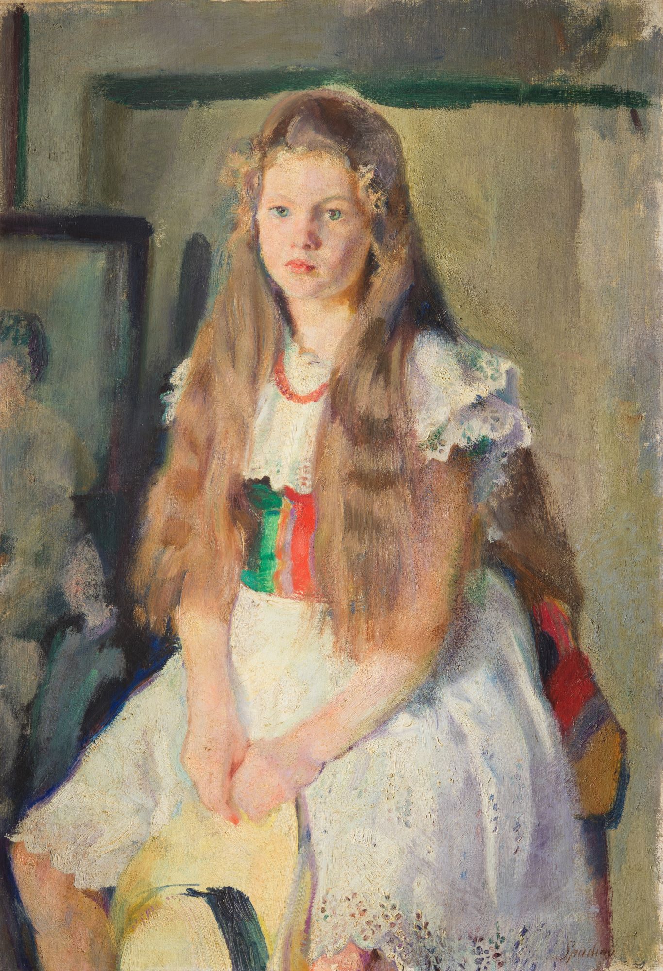 Armando Spadini, Anna in bianco, 1918, olio su tela