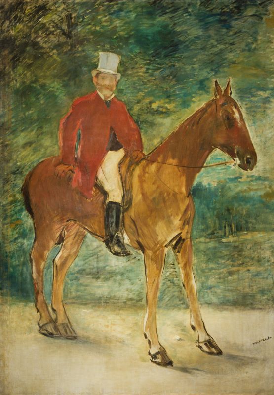 Edouard Manet - Ritratto di Michel Arnaud a cavallo
