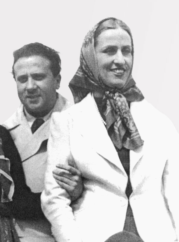 Francesco Messina con la futura moglie Bianca Fochessati Clerici nel 1939