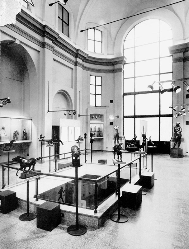 Allestimento dello Studio Museo nel 1970