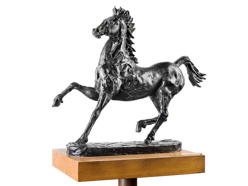 Francesco Messina, Cavallo, bronzo, 1958 cm 37,5×44,8×11,6 | foto di Umberto Armiraglio