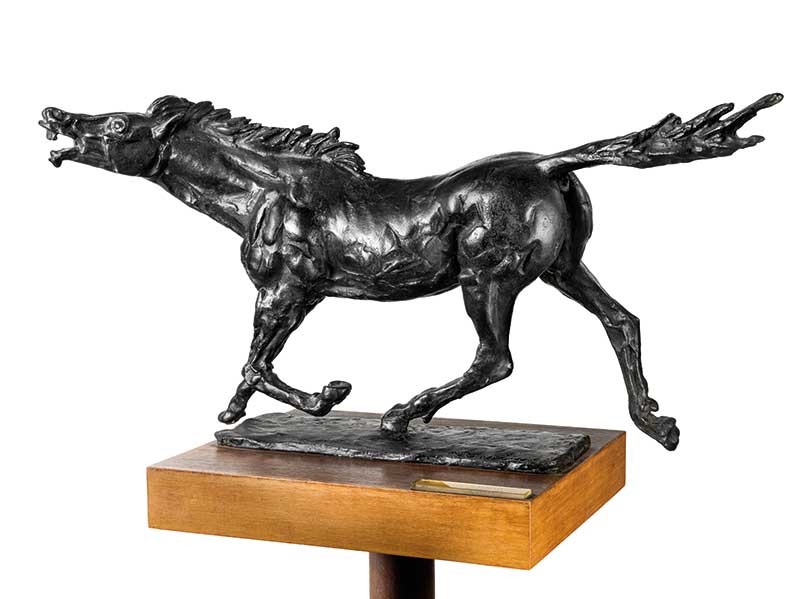 Francesco Messina, Cavallo, bronzo, 1958 cm 27×51×20 | foto di Umberto Armiraglio