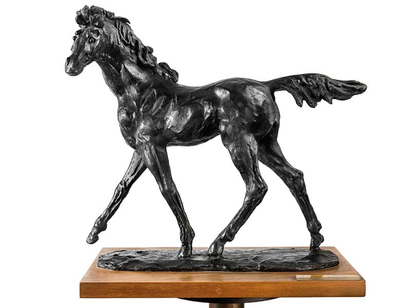Francesco Messina, Cavallo, bronzo, 1958 cm 35×39,6×17 | foto di Umberto Armiraglio
