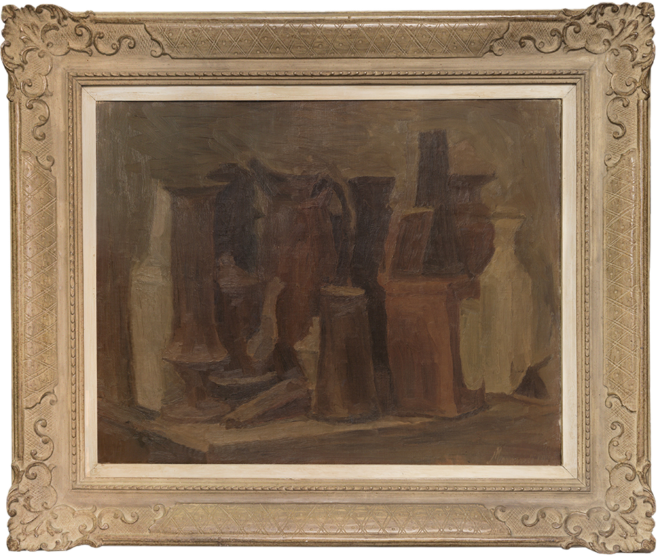 Natura morta scura, 1924 | Giorgio Morandi | Olio su tela, 52,5 x 66 cm