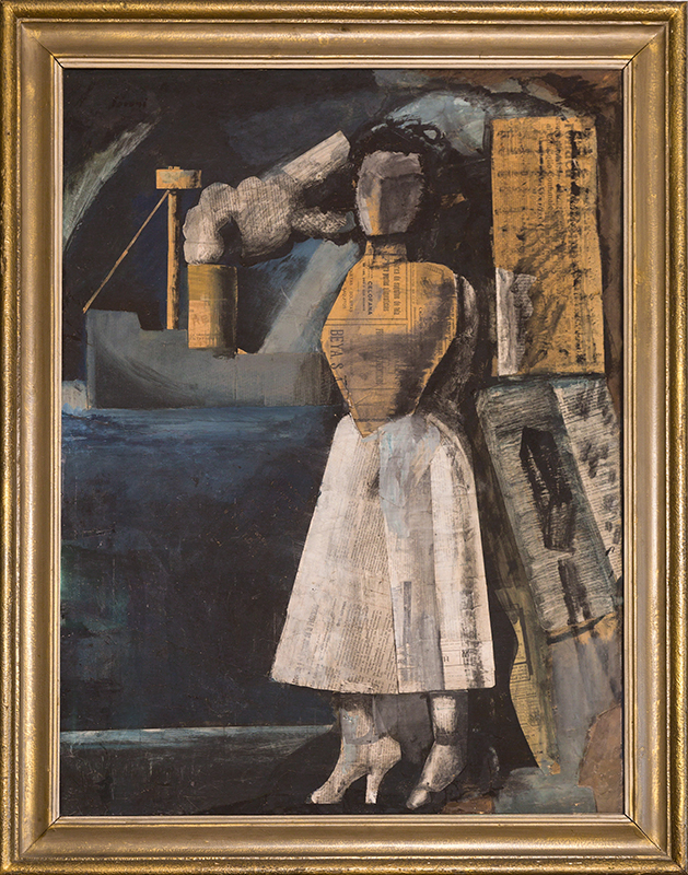 Venere dei porti, 1919 | Mario Sironi | Collage e tempera su tela, 98 x 73,5 cm