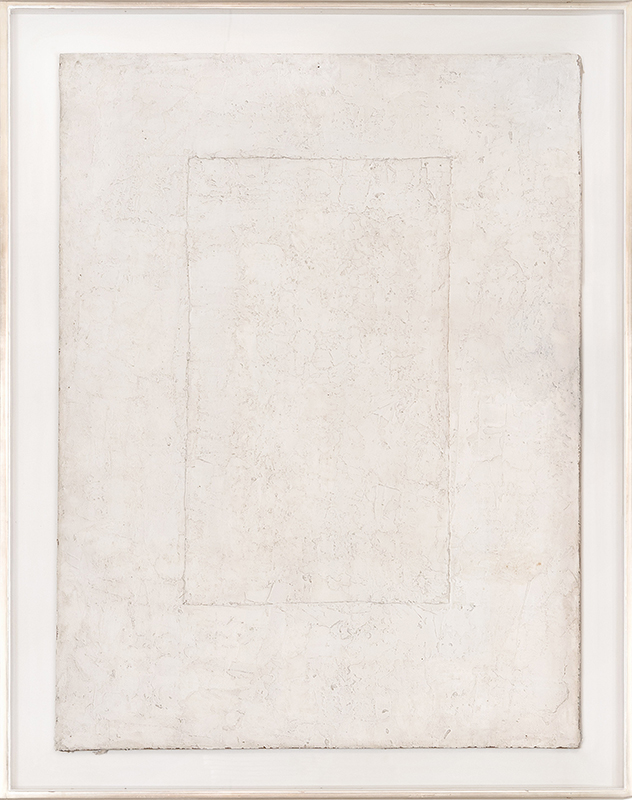 Rettangolo, 1958 | Piero Manzoni | Gesso su tela, 130 x 97 cm